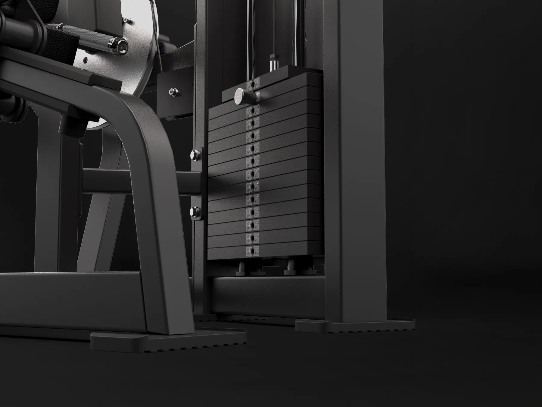 Skelcore pin-loaded selectorized gym machine
